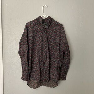 Dockers men’s floral button down shirt